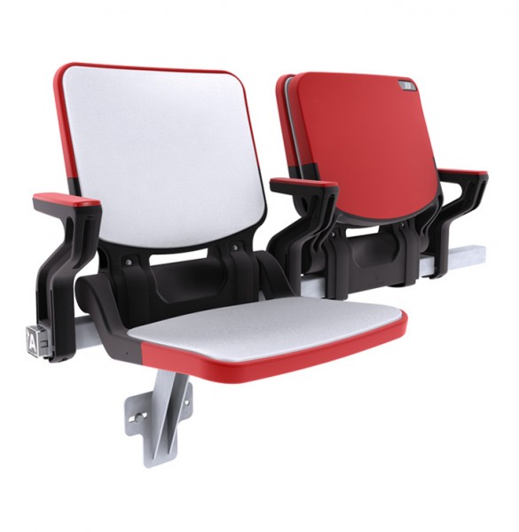 Box Seat 908 - red padded