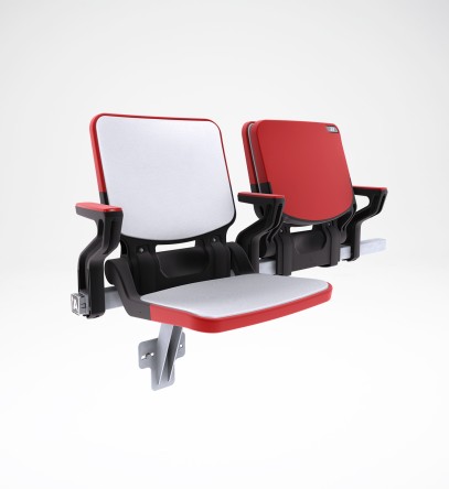 AF Box seat 908 red padded